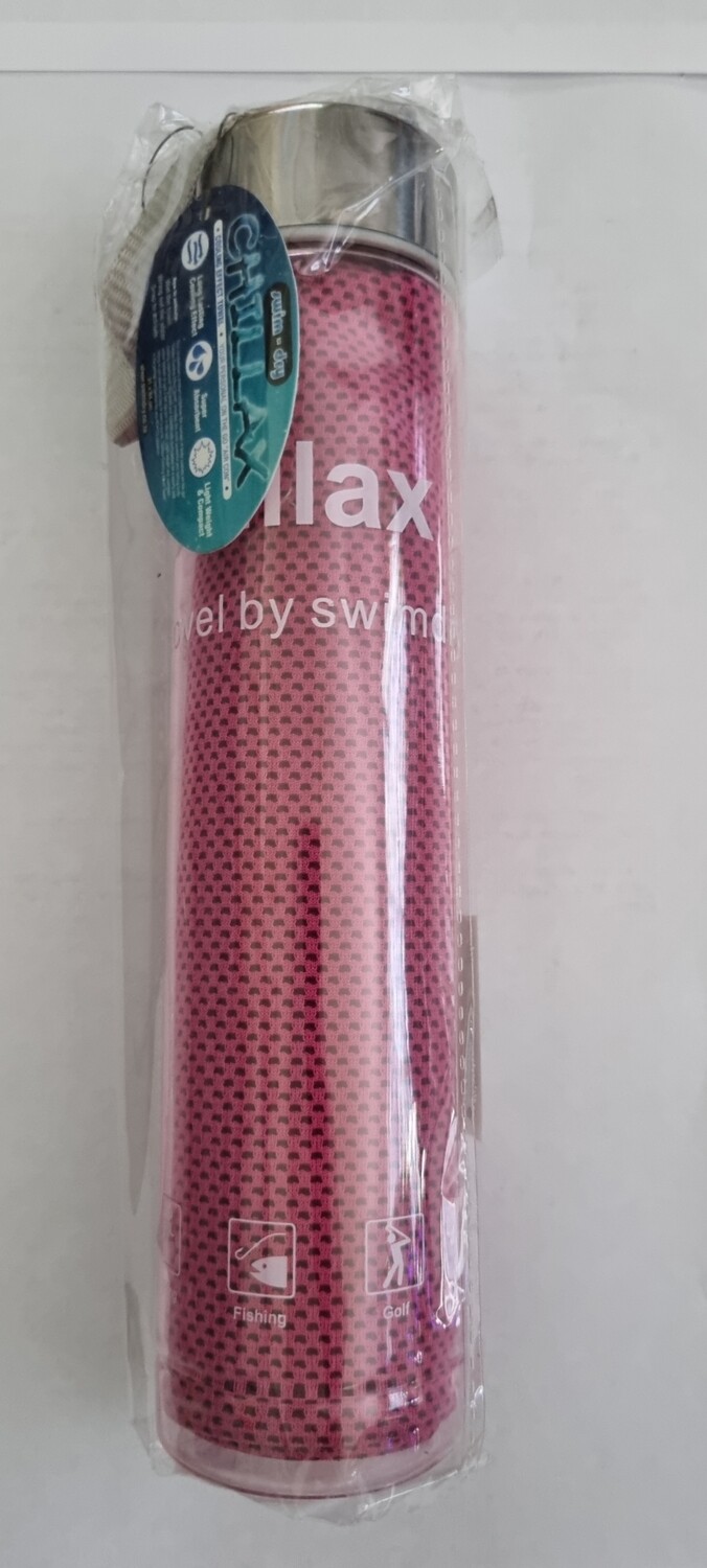 Chillax cooling towel Pink 84x31cm