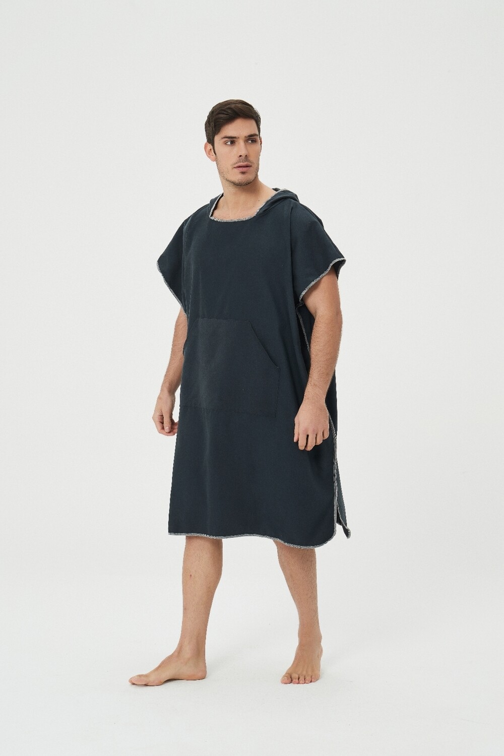 Hoodie Hooded towel Black 110 x 90cm