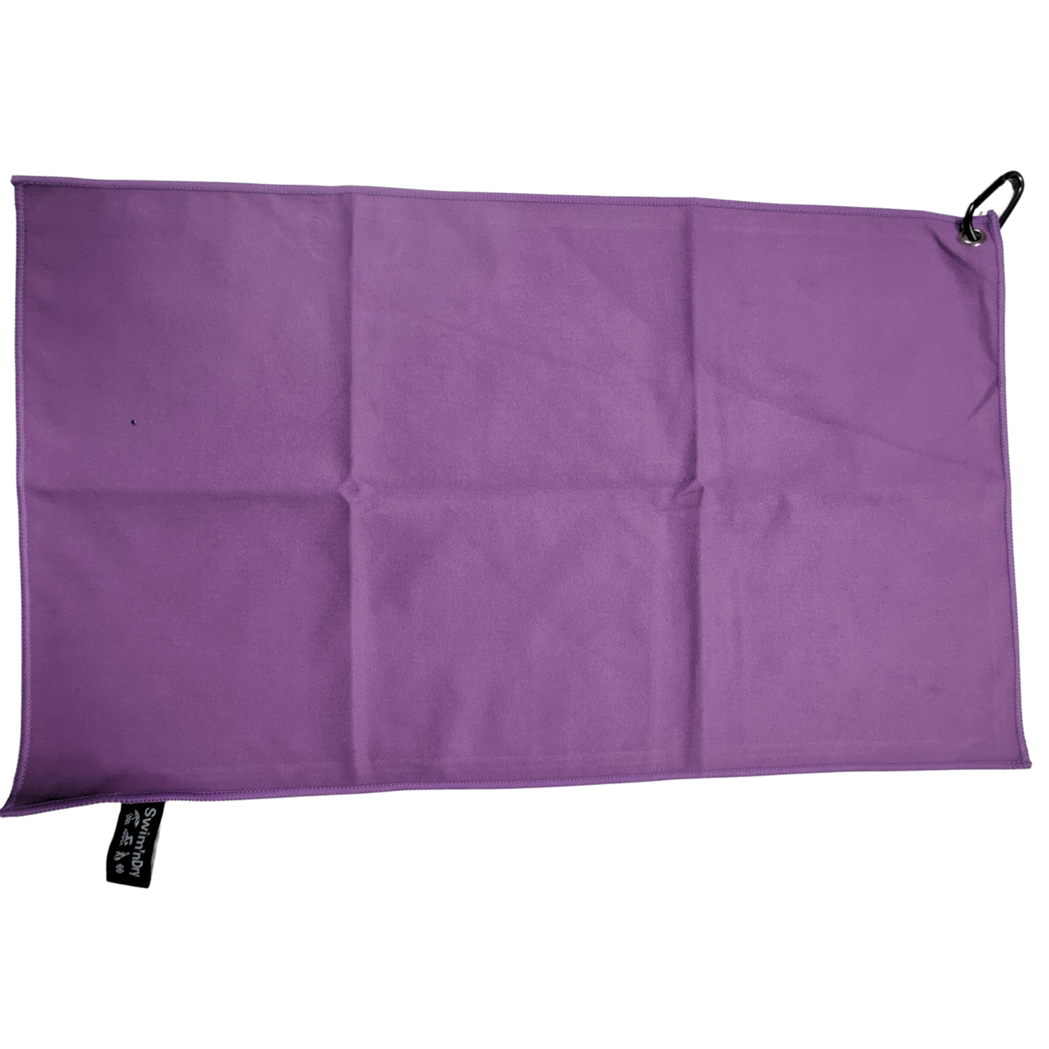 Golf, Shammy, Utility towel 50 x 30cm with Carabiner hook (Swim&#39;nDry) Purple