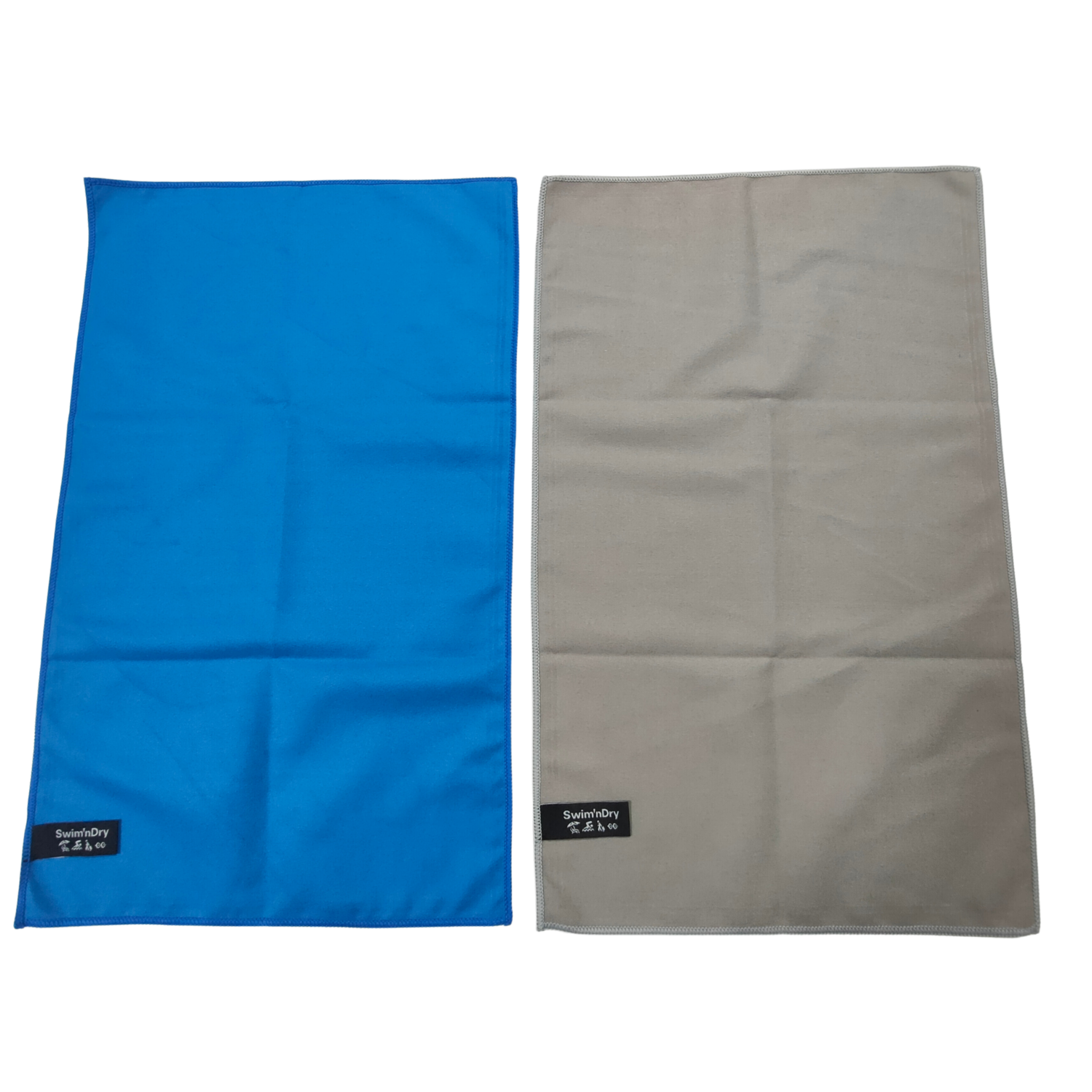 Mini Adventure towel Royal/Grey (2 pack of 50 x 30 cm ea)