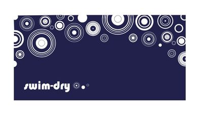 Sea Breeze Circle Navy 150x75cm