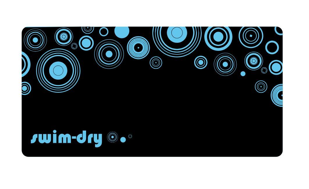 Sea Breeze Circle Black 150x75cm