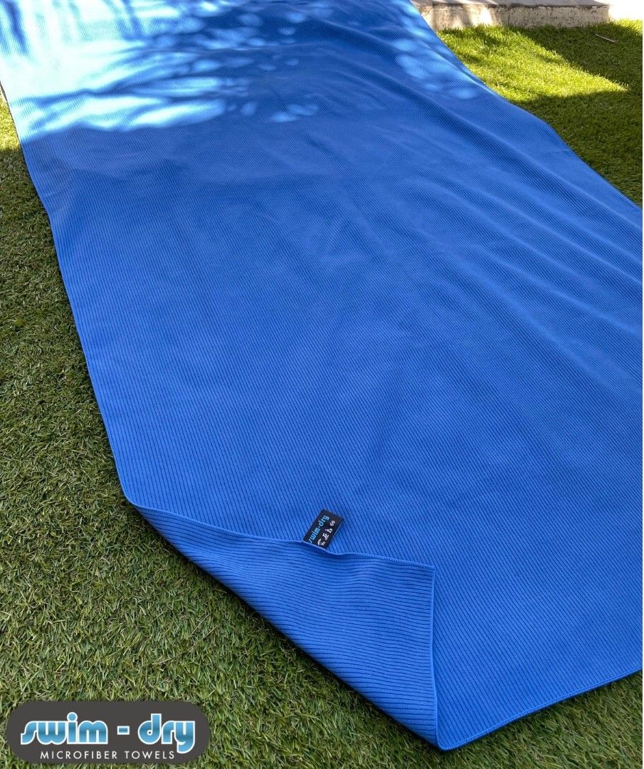 Anti-slip towel SD Royal Blue 150x90 cm quick-dry microfiber Swim’nDry NZ