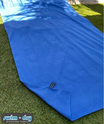 Anti-slip towel SD Royal Blue 150x90 cm quick-dry microfiber Swim’nDry NZ