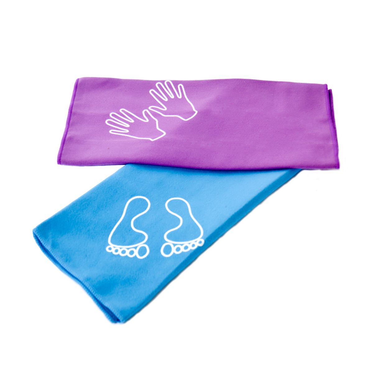 Travel Companion microfiber towel Sky Blue / Purple 2-pack quick-dry Swimdry NZ