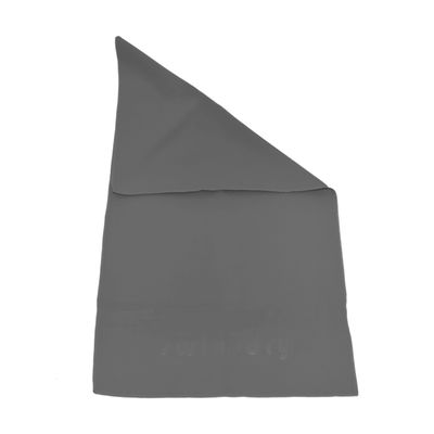 Sports towel with zip pocket Grey 80x40 cm quick-dry microfiber Swimdry NZ