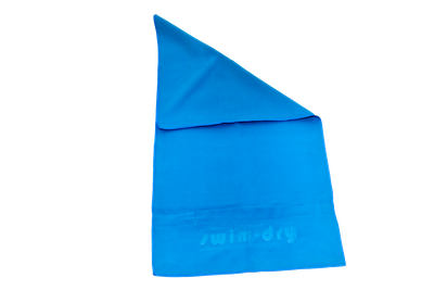 Sports towel with debossed Swimdry logo &amp; water resistant pocket