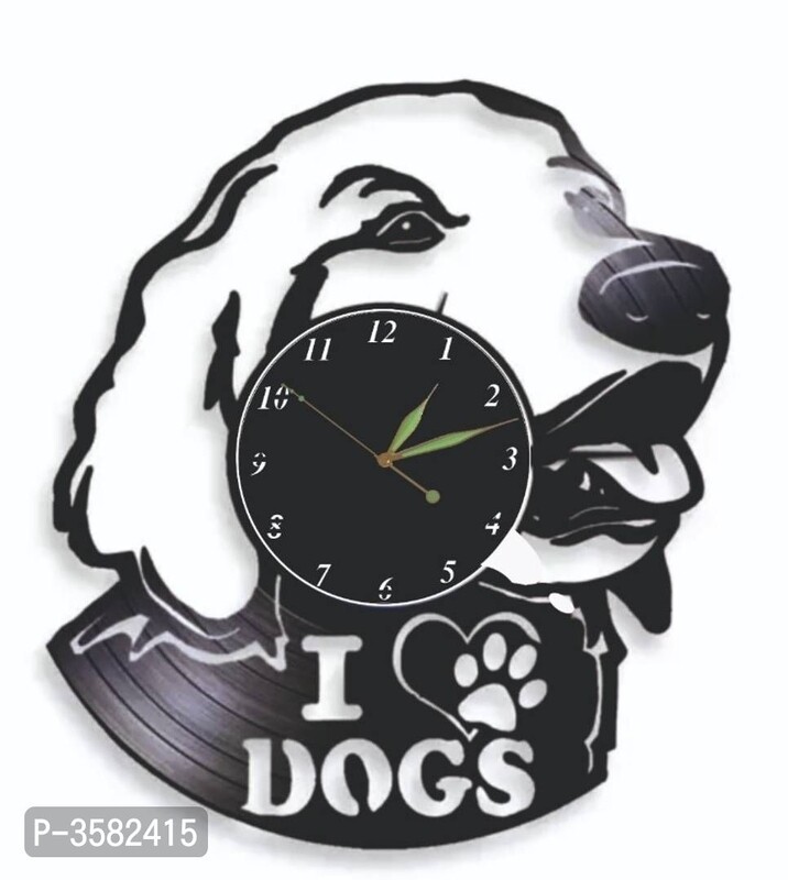 Elegant Black Metal Wall Clock