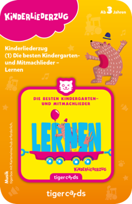 tigercard - Kinderliederzug (1): Die besten Kindergarten- und Mitmachlieder - LERNEN