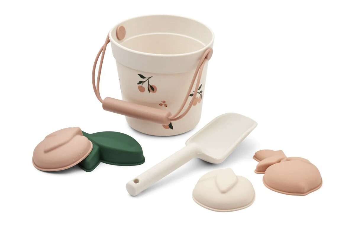 Liewood Silikon Sandspielzeug-Set Dante Peach / Sea shell