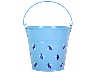 Eimer Bienen hellblau