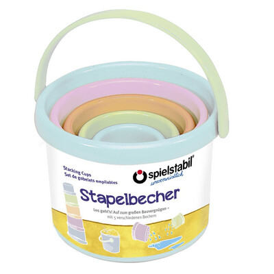 spielstabil Stapelbecher-Set pastell 5-teilig