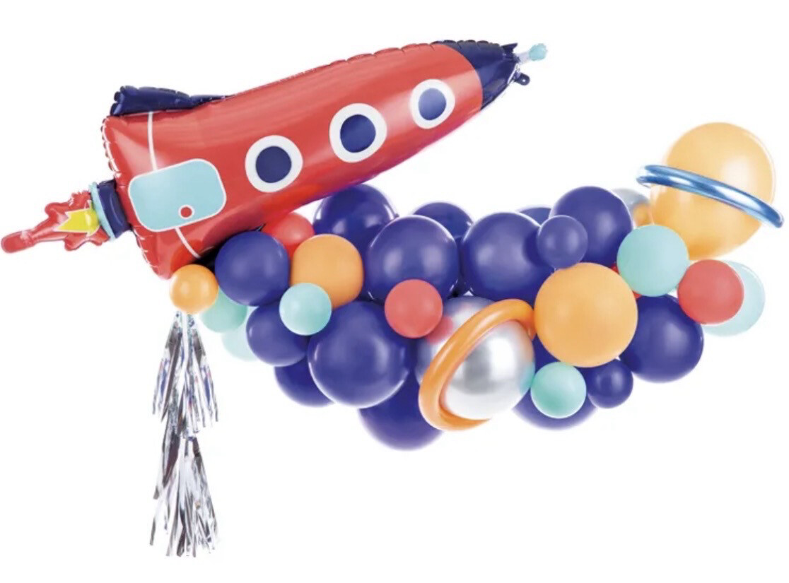 Ballongirlande - Rakete, Mix, 154x130cm