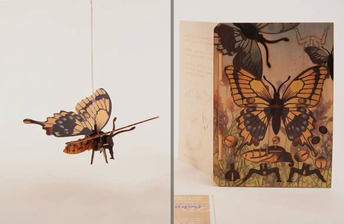 Grußkarte 3D Schmetterling