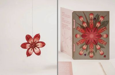 Grußkarte 3D Blüte