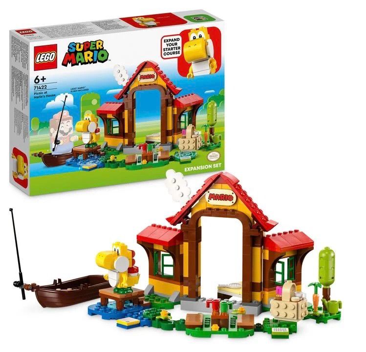 LEGO Super Mario 71422 Picknick bei Mario – Erweiterungsset mit Yoshi