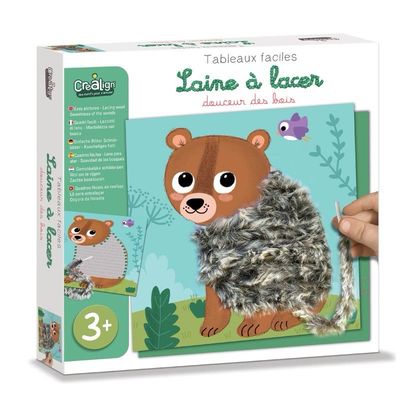 Fädelset &quot;Tiere des Waldes&quot; für Kinder ab 3