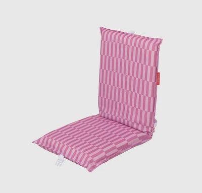 Klappbarer Strandstuhl mit Streifen - Rosa