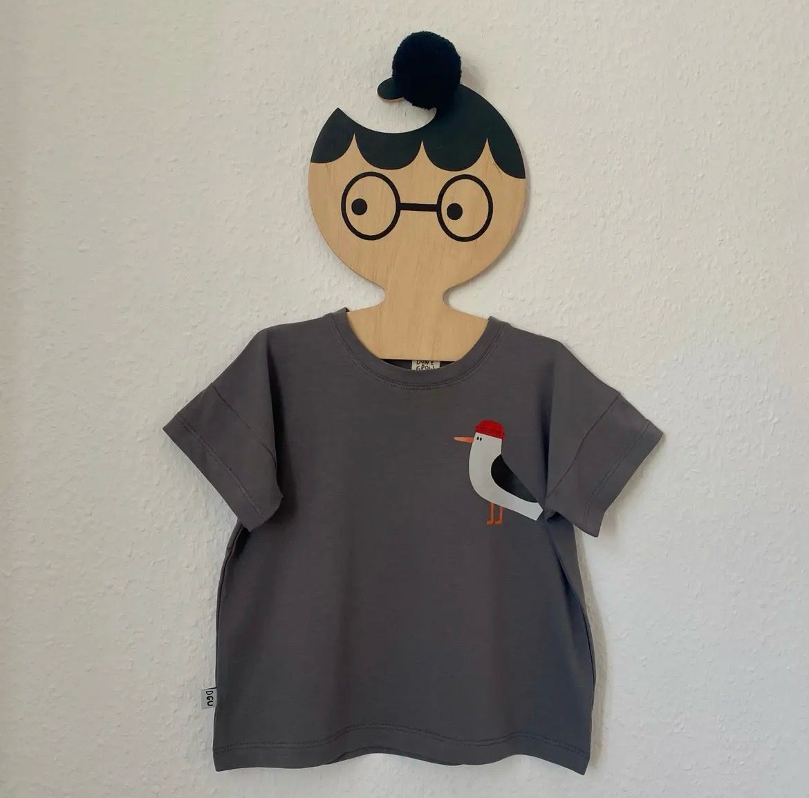 Oversize Shirt Möwe Grau