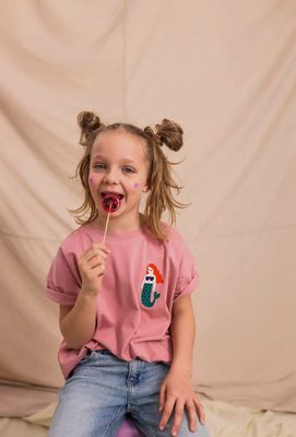 Oversize Shirt Meerjungfrau Rosa