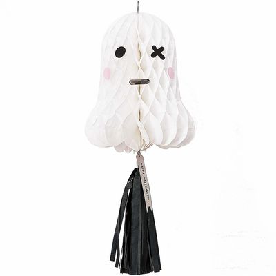 Wabenpapierfigur mit Quaste Gespenst 24X59cm