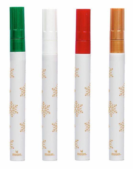 Fenstermaler-Set Metallic