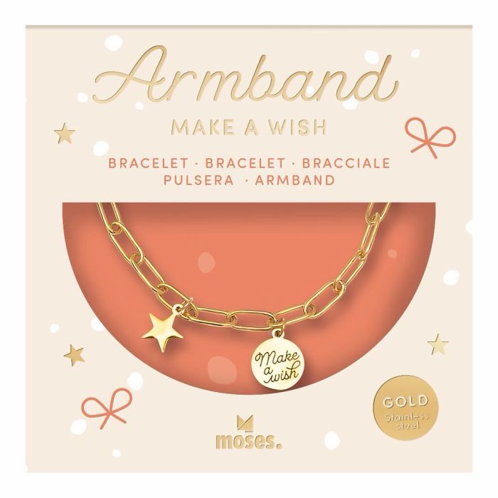 Sternchen-Armband Make a wish gold