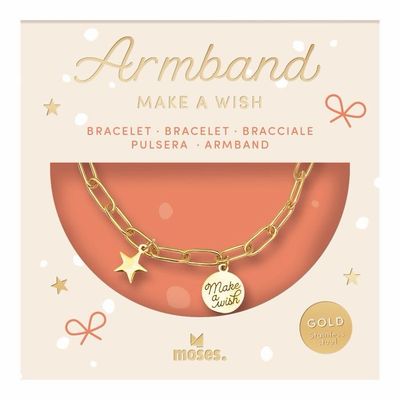 Sternchen-Armband Make a wish gold