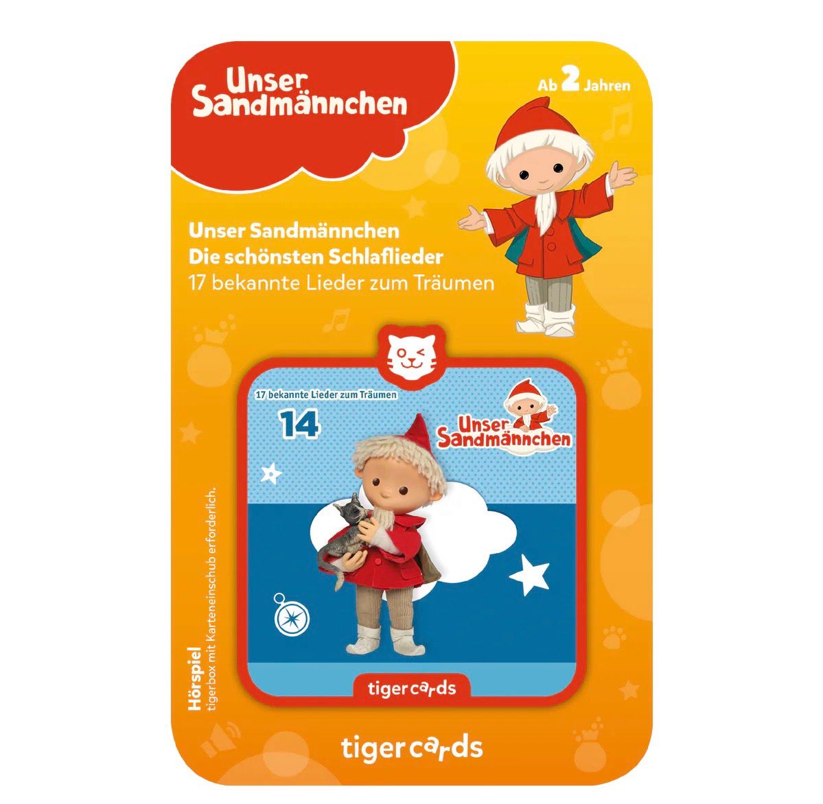tigercard - Unser Sandmännchen: Die schönsten Schlaflieder - 17 bekannte Lieder zum Träumen