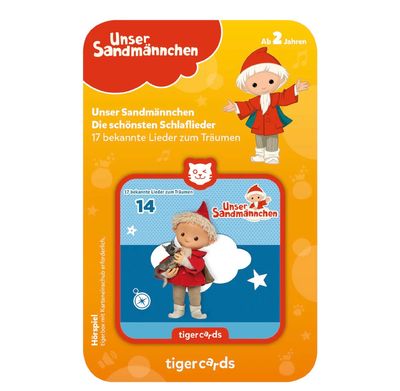 tigercard - Unser Sandmännchen: Die schönsten Schlaflieder - 17 bekannte Lieder zum Träumen