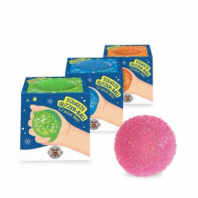 Squeeze Glitzer-Ball, 4-Fach sortiert