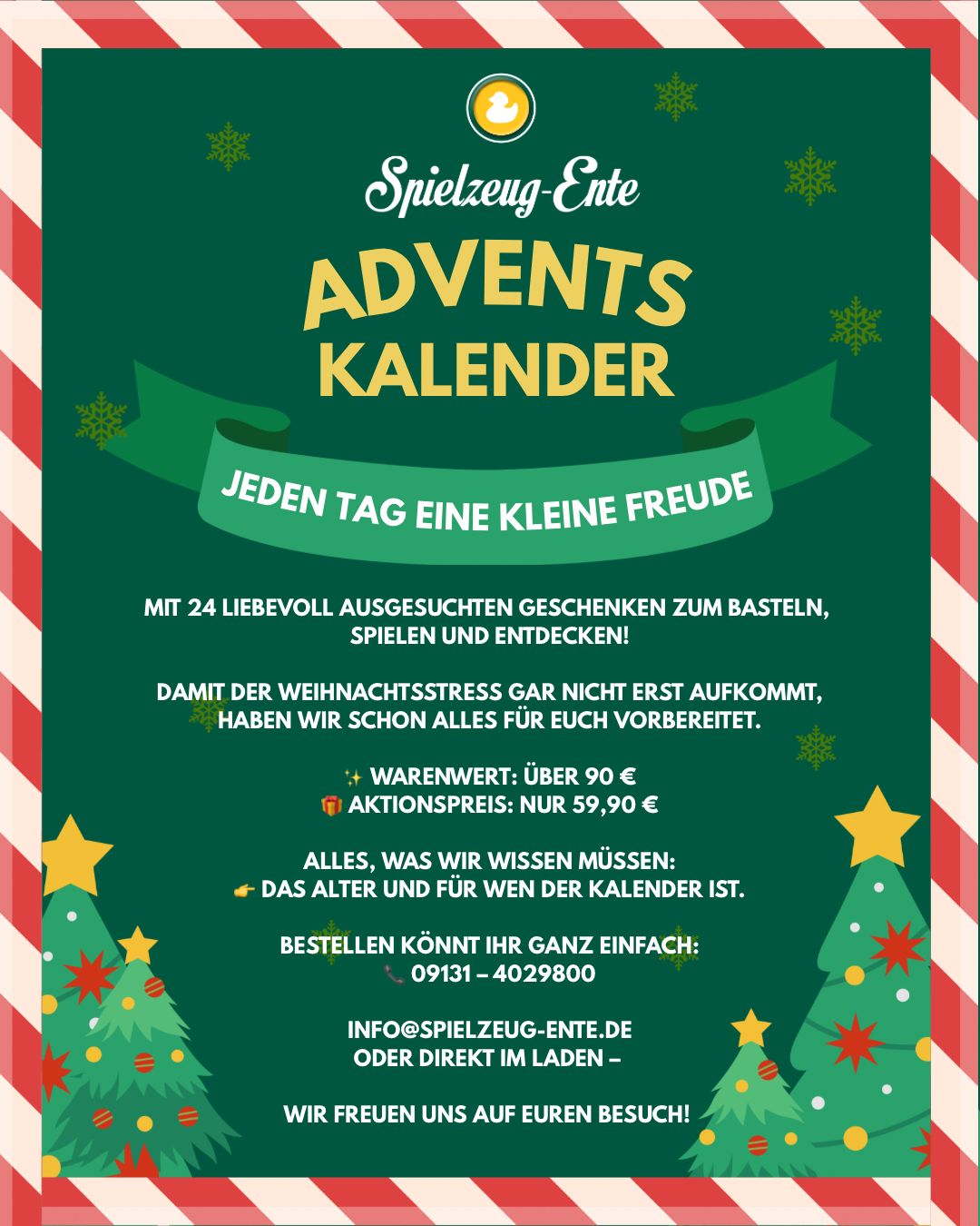 Spielzeug~Enten Adventskalender