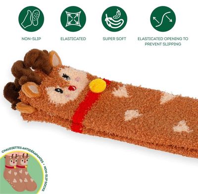 Legami Rutschfeste Socken - Rentier Erwachsene