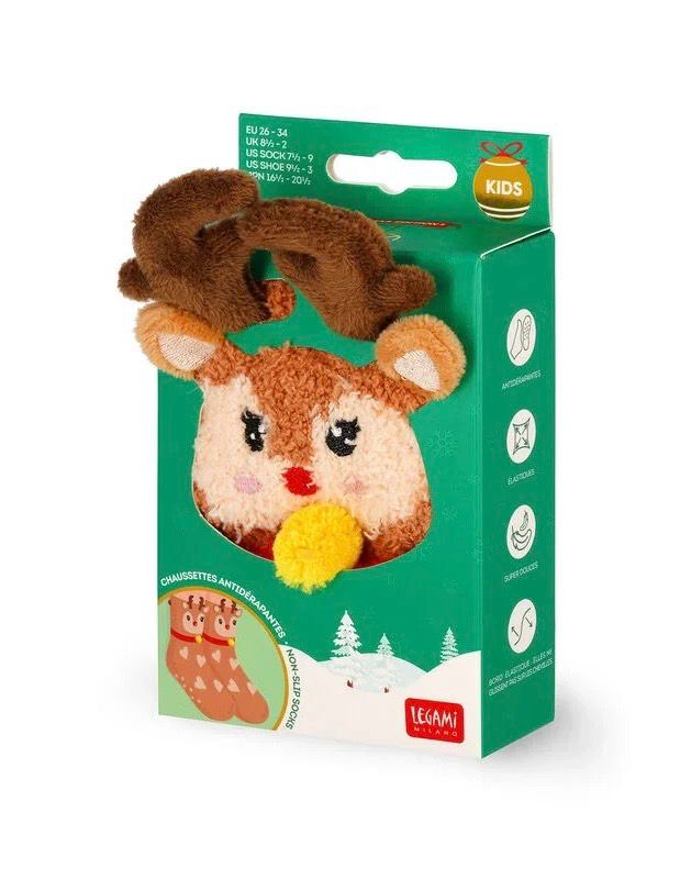 Legami Rutschfeste Socken - Rentier Kinder