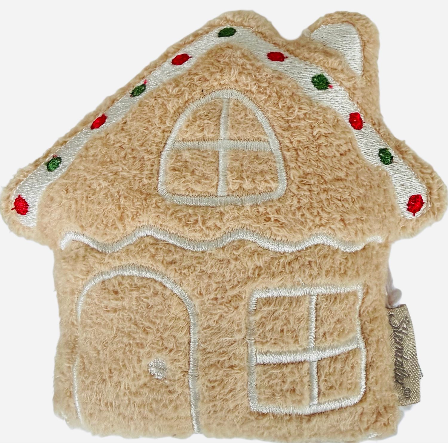 Kuscheltier Haus mit Rassel