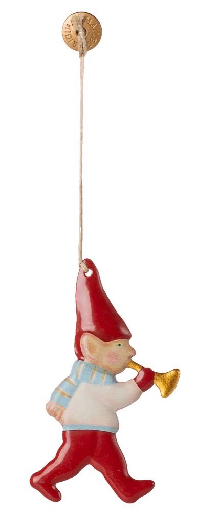 Metall Ornament, Pixy - Trompete