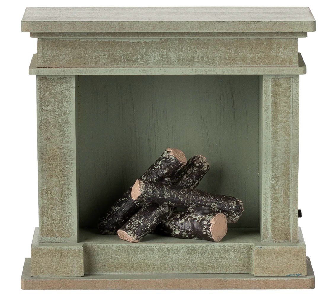 Kamin, Miniatur - Grün