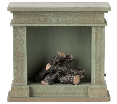 Kamin, Miniatur - Grün