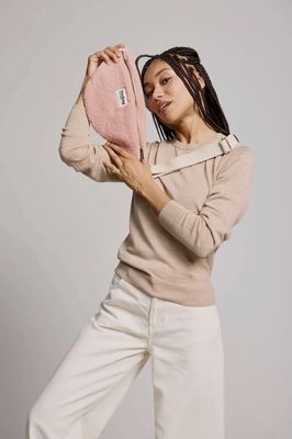 Olivia Teddy Gürteltasche Puderrosa