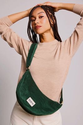 Andrea Gürteltasche samt in Tannengrün