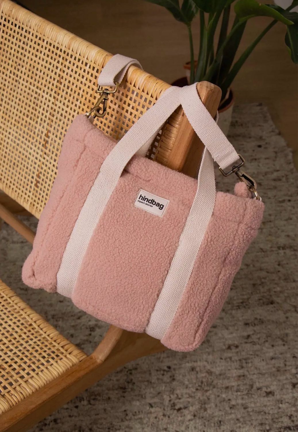 Mini-Shopper Louise Teddy Puderrosa