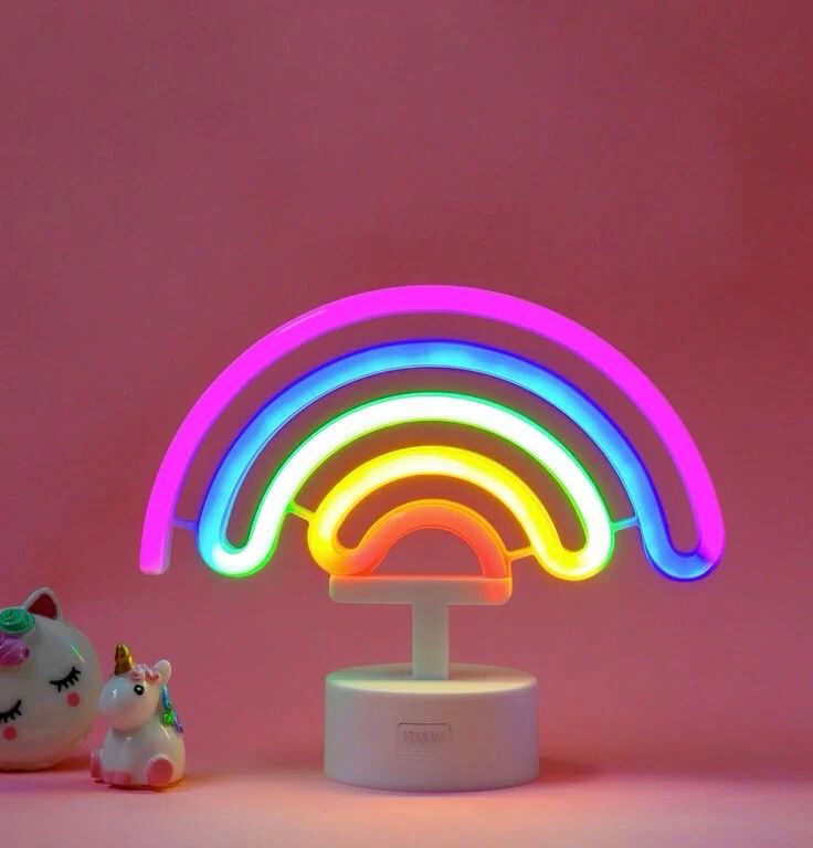 LED-Lampe mit Neoneffekt - Rainbow - It’s a Sign