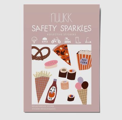 Reflektierte Sticker „Fastfood“