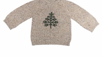 Kinder-Strickpullover Baum