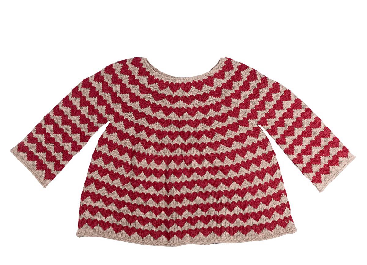 Kinder-Strickpullover Herz