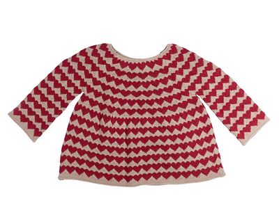 Kinder-Strickpullover Herz