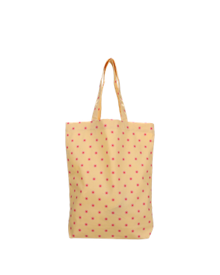 Baumwolltasche - Blume · Blond + Rose + Mohnrot