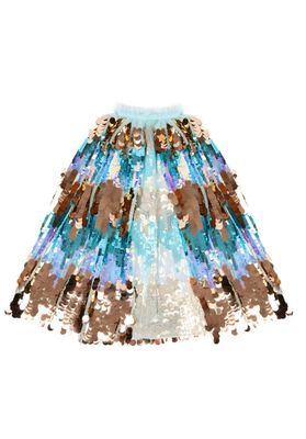 Die 5th Avenue Blau Pailetten Umhang 4-6 Jahre