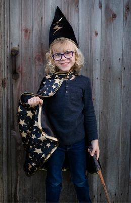 Zauberer Wendeset Schwarz 4-6 Jahre