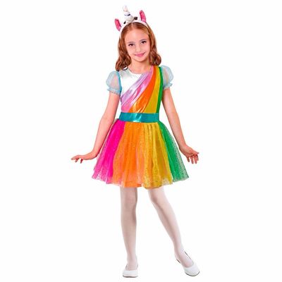 Kinderkostüm Einhorn mehrfarbig